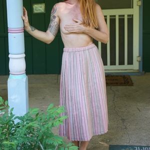 Vintage Pleated Skirt